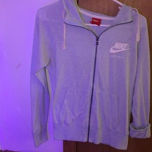 Nike zip-up with hoodie